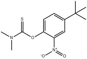 Carbamothioic acid, dimethyl-, O-[4-(1,1-dimethylethyl)-2-nitrophenyl] ester (9CI)