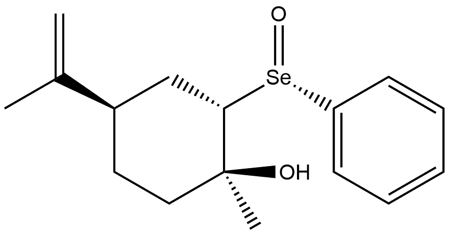 74756-11-9 Cyclohexanol, 1-methyl-4-(1-methylethenyl)-2-(phenylseleninyl)-, [1S-(1α,2β,4α)]- (9CI)