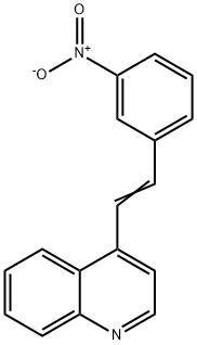 4-(3-Nitrostyryl)quinoline Structure