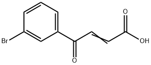 2-Butenoic acid, 4-(3-bromophenyl)-4-oxo- Struktur