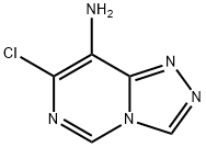 7-chloro-[1,2,4]triazolo[4,3-c]pyrimidin-8-amine Struktur