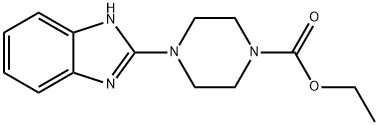 1-Piperazinecarboxylic acid, 4-(1H-benzimidazol-2-yl)-, ethyl ester Structure