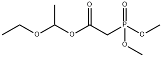 Acetic acid, 2-(dimethoxyphosphinyl)-, 1-ethoxyethyl ester Struktur