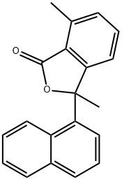 3,7-Dimethyl-3-(naphthalen-1-yl)isobenzofuran-1(3H)-one 结构式