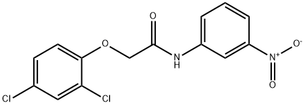 Acetamide, 2-(2,4-dichlorophenoxy)-N-(3-nitrophenyl)- Structure