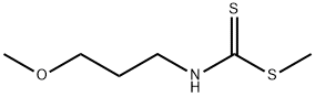 Carbamodithioic acid, N-(3-methoxypropyl)-, methyl ester Struktur
