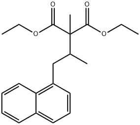 Diethyl 2-methyl-2-(1-(naphthalen-1-yl)propan-2-yl)malonate 结构式