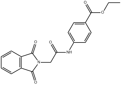 Ethyl 4-(2-(1,3-dioxoisoindolin-2-yl)acetamido)benzoate 结构式