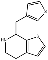 7-(3-thenyl)-4,5,6,7-tetrahydrothienopyridine 结构式