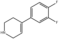 Pyridine, 4-(3,4-difluorophenyl)-1,2,3,6-tetrahydro-,751478-17-8,结构式