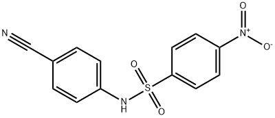 Benzenesulfonamide, N-(4-cyanophenyl)-4-nitro- 结构式