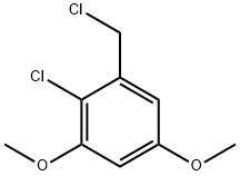 Benzene, 2-chloro-1-(chloromethyl)-3,5-dimethoxy- Structure