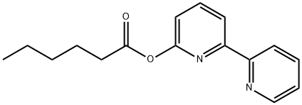 Hexanoic acid, [2,2'-bipyridin]-6-yl ester Structure