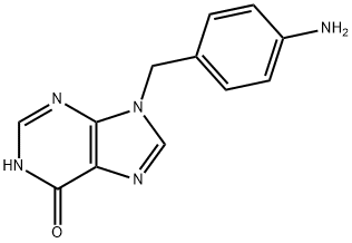 9-(4-Aminobenzyl)-9H-purin-6-ol Struktur