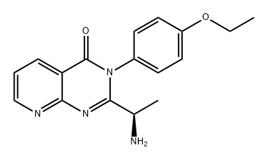 Pyrido[2,3-d]pyrimidin-4(3H)-one, 2-[(1R)-1-aminoethyl]-3-(4-ethoxyphenyl)- Structure