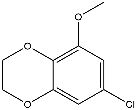 7-Chloro-2,3-dihydro-5-methoxy-1,4-benzodioxin,75264-48-1,结构式