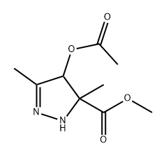 1H-Pyrazole-5-carboxylic acid, 4-(acetyloxy)-4,5-dihydro-3,5-dimethyl-, methyl ester