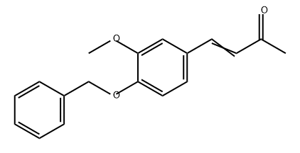 3-Buten-2-one, 4-[3-methoxy-4-(phenylmethoxy)phenyl]- 结构式