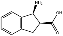 1H-Indene-2-carboxylic acid, 1-amino-2,3-dihydro-, (1S,2S)-,753439-66-6,结构式