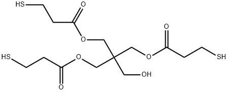 Propanoic acid, 3-mercapto-, 1,1'-[2-(hydroxymethyl)-2-[(3-mercapto-1-oxopropoxy)methyl]-1,3-propanediyl] ester Structure