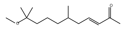 3-UNDECEN-2-ONE, 10-METHOXY-6,10-DIMETHYL-, (3E)-,75410-45-6,结构式