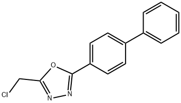 1,3,4-Oxadiazole, 2-[1,1'-biphenyl]-4-yl-5-(chloromethyl)- Struktur