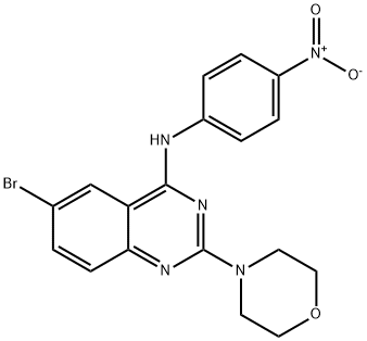 6-Bromo-2-morpholino-N-(4-nitrophenyl)quinazolin-4-amine Struktur