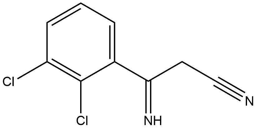 Benzenepropanenitrile, 2,3-dichloro-β-imino- Struktur