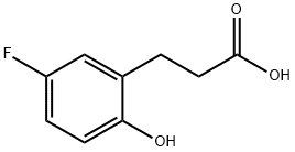 Benzenepropanoic acid, 5-fluoro-2-hydroxy- Structure
