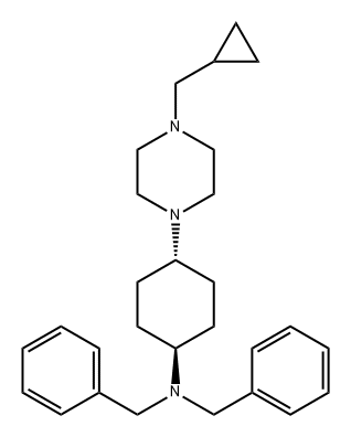 Benzenemethanamine, N-[trans-4-[4-(cyclopropylmethyl)-1-piperazinyl]cyclohexyl]-N-(phenylmethyl)-