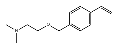 2-[(4-乙烯基苯基)甲氧基]-N,N-二甲基乙胺 结构式
