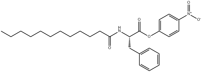 L-Phenylalanine, N-(1-oxododecyl)-, 4-nitrophenyl ester,75531-11-2,结构式