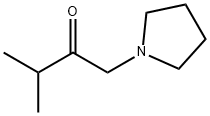 2-Butanone, 3-methyl-1-(1-pyrrolidinyl)- Structure