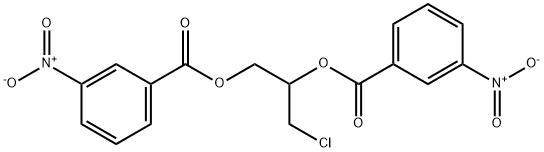 alpha-chlorohydrin-bis(3-nitrobenzoate) 化学構造式