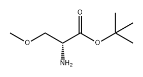 D-Serine, O-methyl-, 1,1-dimethylethyl ester Structure