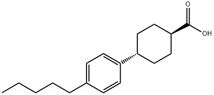 Cyclohexanecarboxylic acid, 4-(4-pentylphenyl)-, trans- Structure