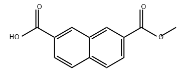 2,7-Naphthalenedicarboxylic acid, 2-methyl ester Structure