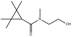 Cyclopropanecarboxamide, N-(2-hydroxyethyl)-N,2,2,3,3-pentamethyl- 结构式