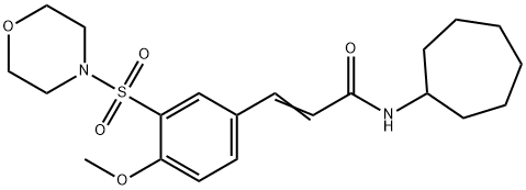 2-Propenamide, N-cycloheptyl-3-[4-methoxy-3-(4-morpholinylsulfonyl)phenyl]-|WAY-625138