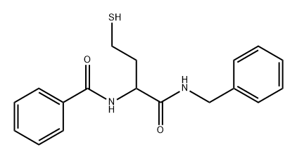 N-(1-(苄氨基)-4-巯基-1-氧丁烷-2-基)苯甲酰胺, 756866-26-9, 结构式