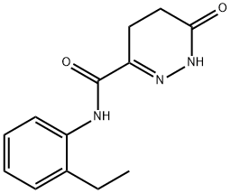 3-Pyridazinecarboxamide,N-(2-ethylphenyl)-1,4,5,6-tetrahydro-6-oxo-(9CI) 结构式