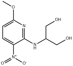 1,3-Propanediol, 2-[(6-methoxy-3-nitro-2-pyridinyl)amino]- Struktur