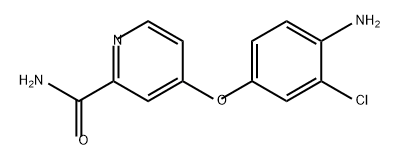 2-Pyridinecarboxamide, 4-(4-amino-3-chlorophenoxy)- Structure