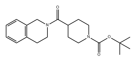 1-Piperidinecarboxylic acid, 4-[(3,4-dihydro-2(1H)-isoquinolinyl)carbonyl]-, 1,1-dimethylethyl ester,757949-45-4,结构式