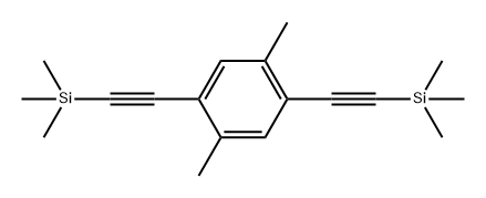 Benzene, 1,4-dimethyl-2,5-bis[2-(trimethylsilyl)ethynyl]- 化学構造式