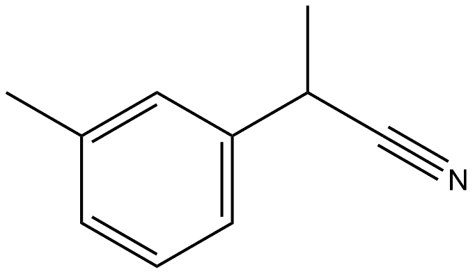 Benzeneacetonitrile, α,3-dimethyl- Struktur