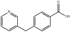 Benzoic acid, 4-(3-pyridinylmethyl)- Struktur