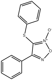 1,2,5-Oxadiazole, 3-phenyl-4-(phenylthio)-, 5-oxide