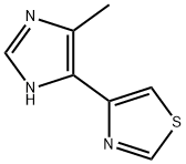 Thiazole, 4-?(4-?methyl-?1H-?imidazol-?5-?yl)?- 结构式