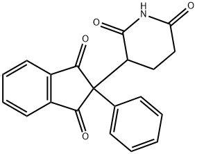 3-(2-(1,3-dioxo-2-phenylindanyl))glutarimide Structure